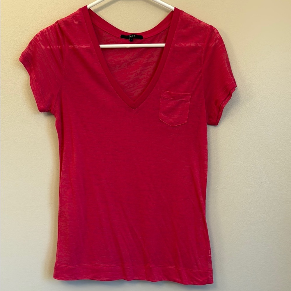 Tart Pink Fitted Short Sleeve Tee
